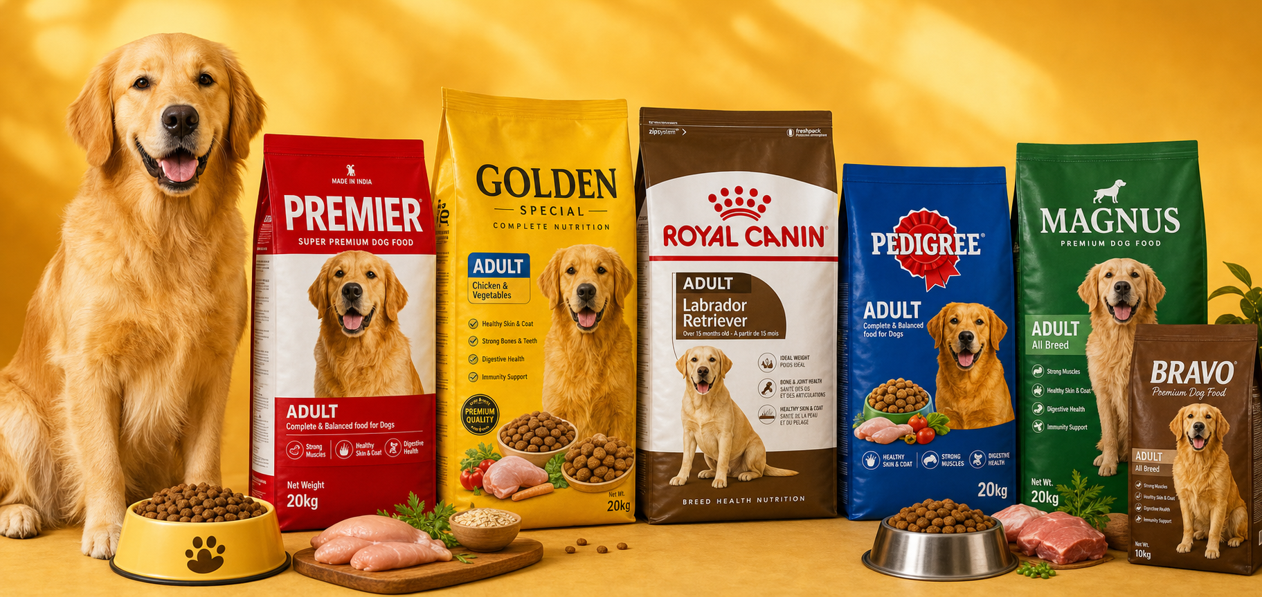 Ração para cães — Premier, Golden, Royal Canin