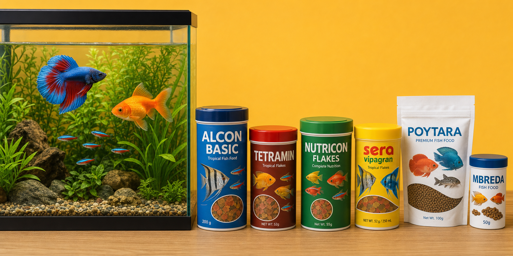 Ração para peixes — Alcon, Tetra, Nutricon